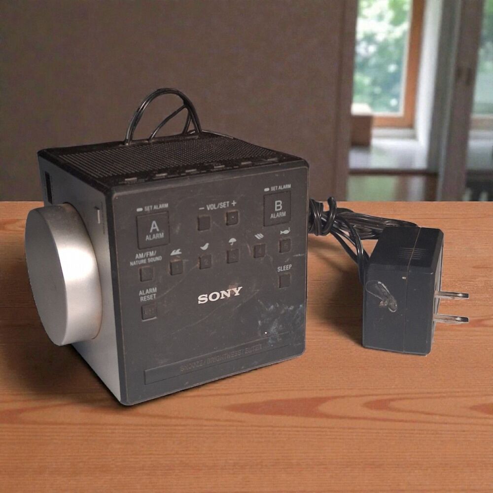 Sony ICF-C1PJ AM/FM Clock Radio w/ Time Projection, Dual Alarm & USB Power...